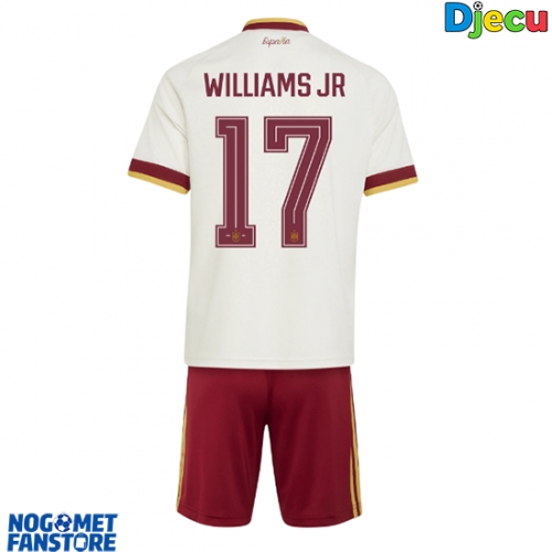 Španjolska Nico Williams #17 Gostujuci Dres za djecu SP 2026 Kratak Rukav (+ Kratke hlače)